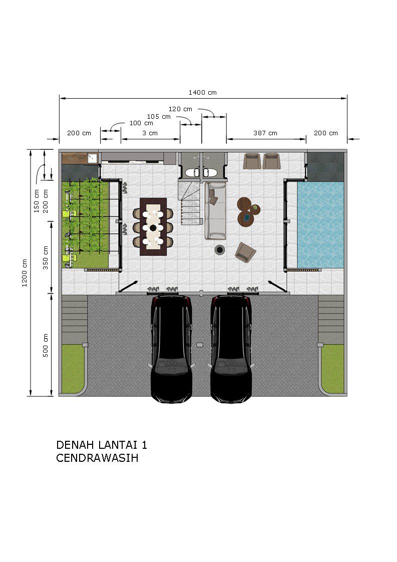 Denah Lantai 1