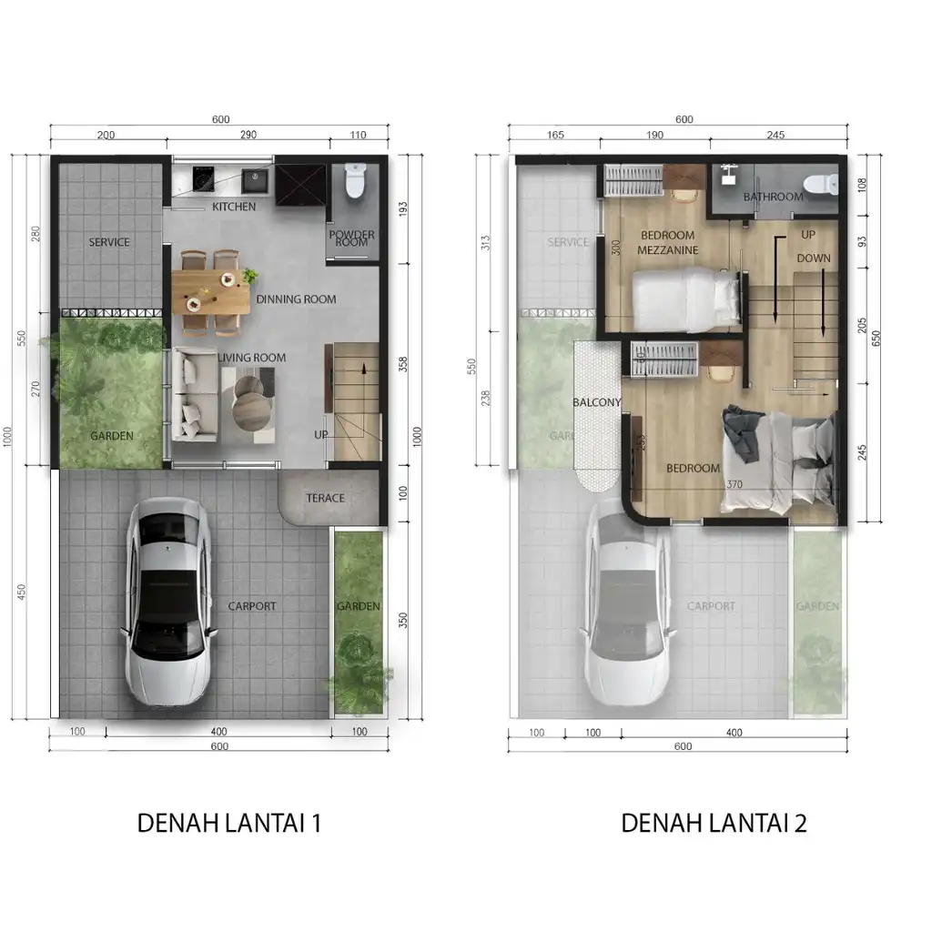 Denah Tipe deluxe